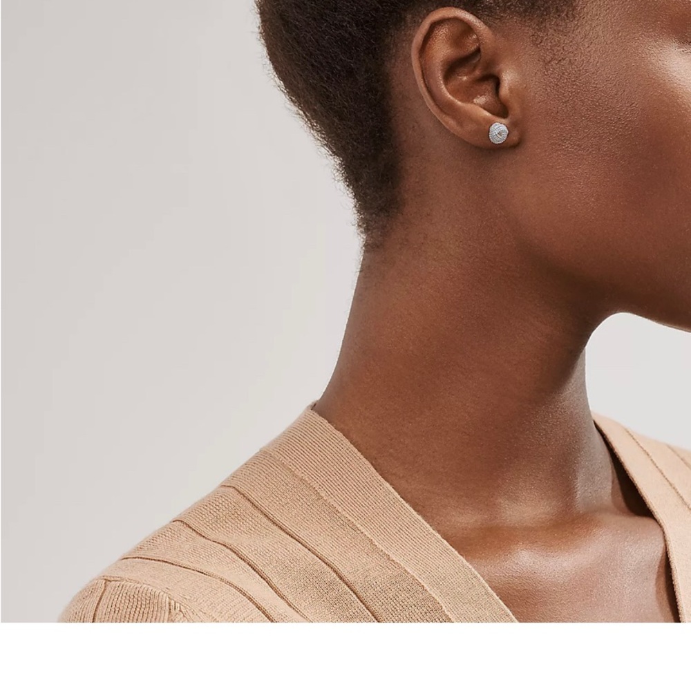 Tiffany and co. Somerset mesh knot earrings